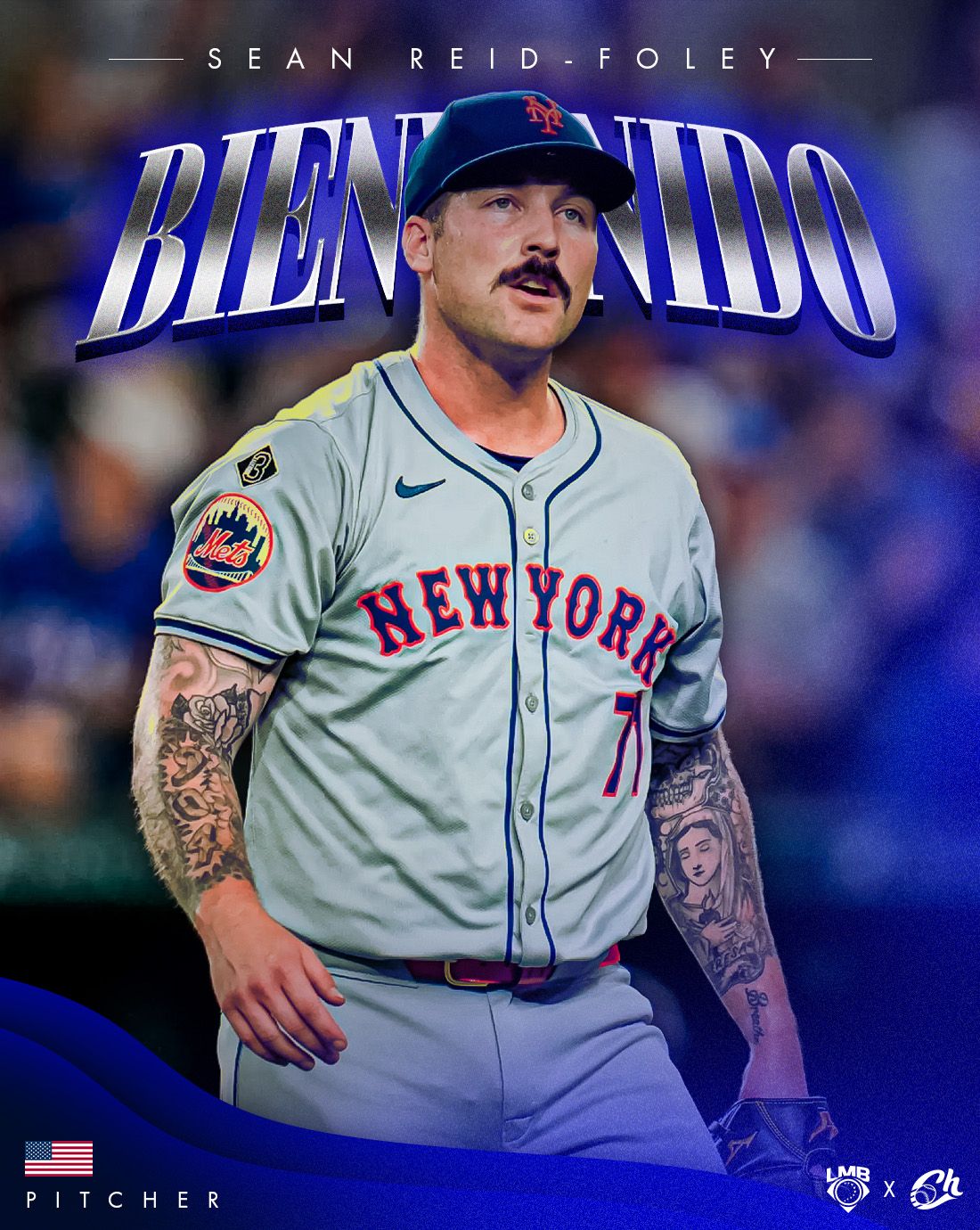 ¡Lumbre al pitcheo de Charros! Sean Reid-Foley es refuerzo de Jalisco