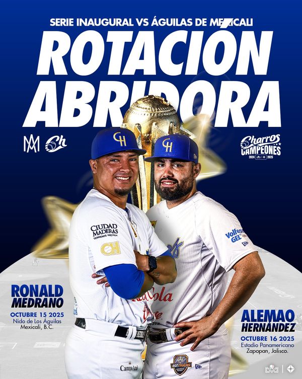 Medrano y Alemao, los abridores de Jalisco para la Serie Inaugural